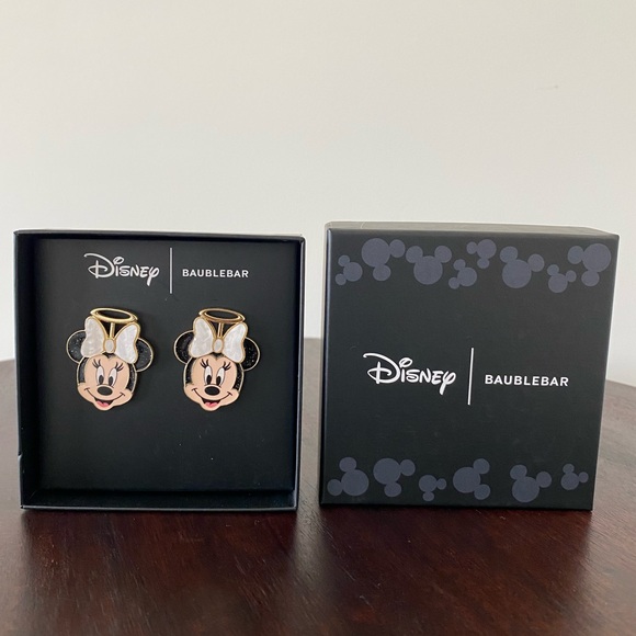 BaubleBar Jewelry - Disney X Baublebar Minnie Mouse Halo Angel Costume Halloween Stud Earrings NIB